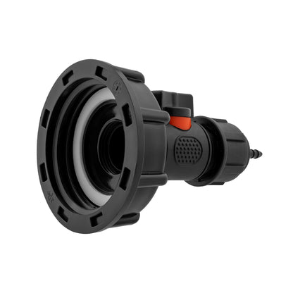 IBC 2” S60X6 Cap with In-Line BSPM Valve and 4mm Barb Micro Connector - Best4Trade-Retail