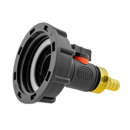 IBC 2” S60X6 Cap with In-Line BSPM Valve and 13mm Brass Barb - Best4Trade-Retail