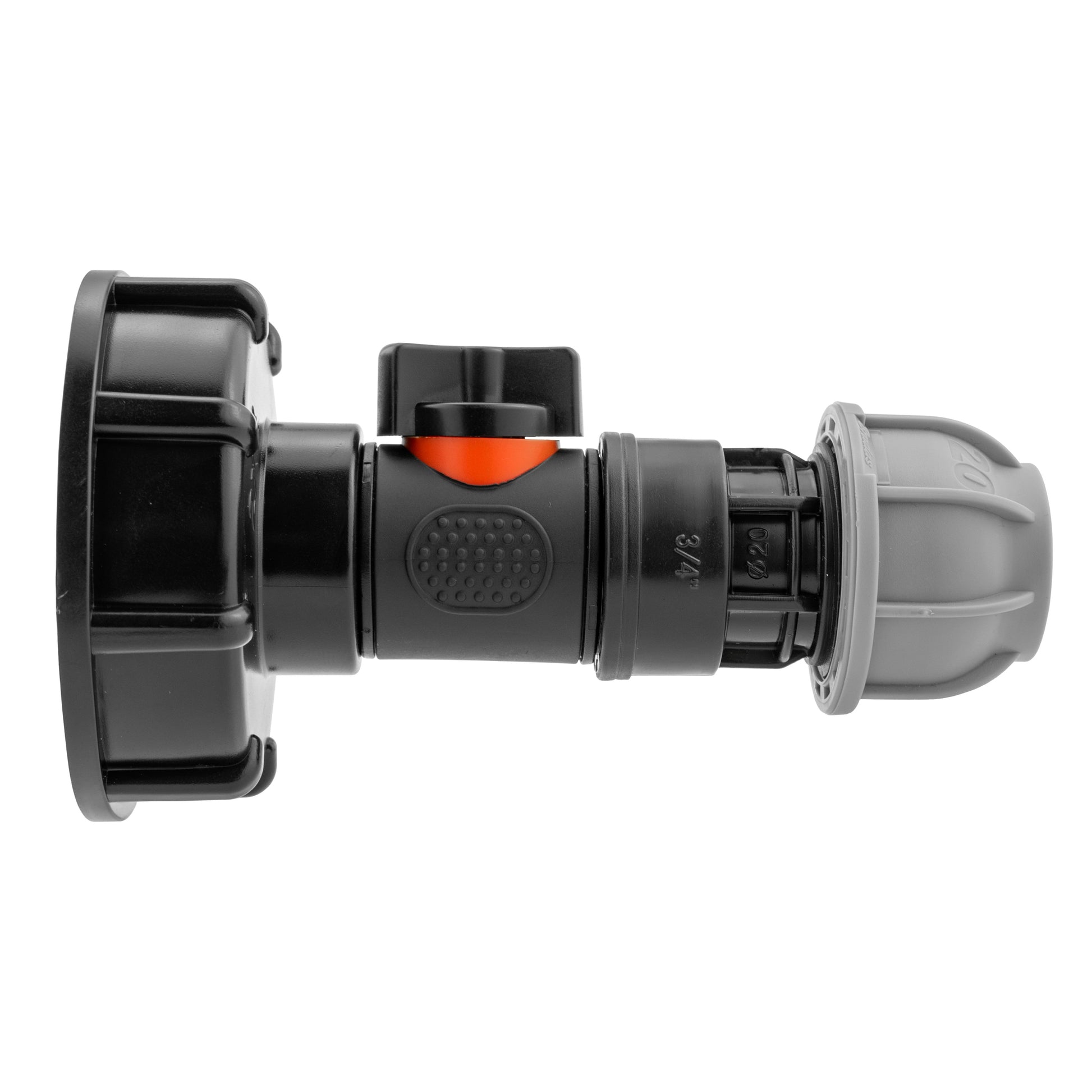 IBC 2” S60X6 Cap with In-Line BSPM Valve and MDPE Straight 20mm - Best4Trade-Retail