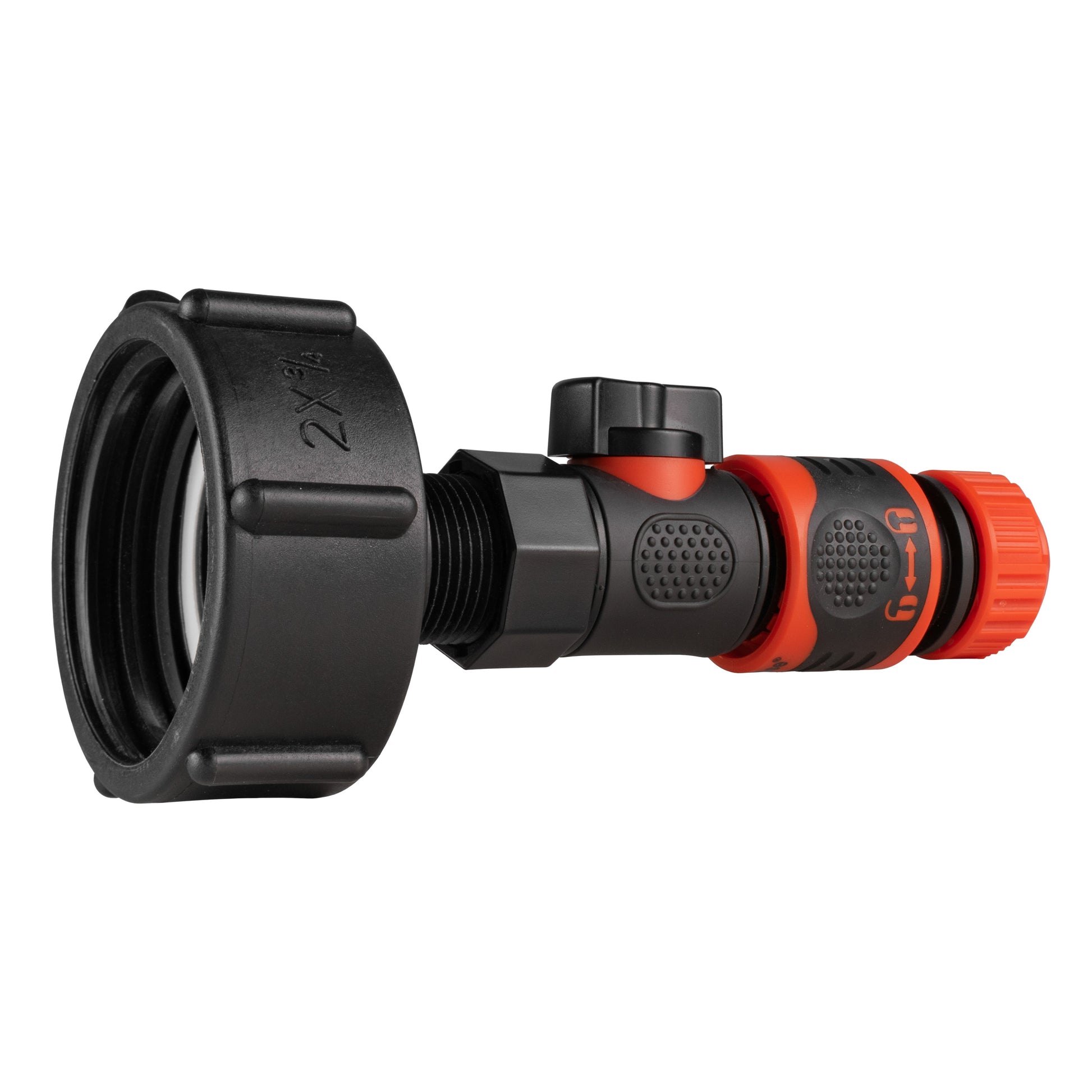 IBC 2” S60X6 Cap with BSPF Thread-Quick Connect Male Valve and Hose Connector Lock - Best4Trade-Retail