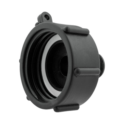 IBC 2” S60X6 Cap with BSPF Thread-Quick Connect Male Valve and Hose Connector 4mm Barb - Best4Trade-Retail