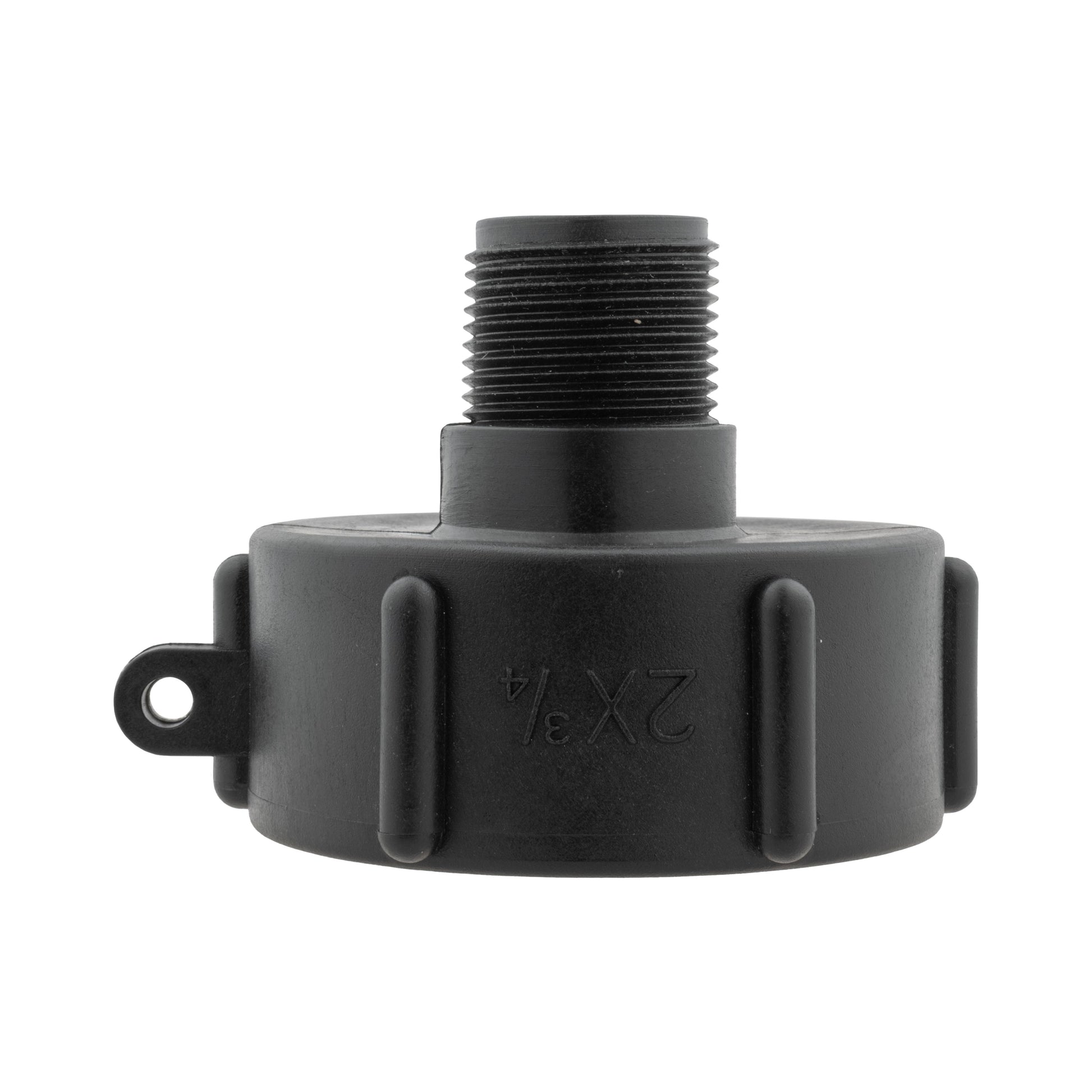 IBC 2” S60X6 Cap with BSPF Thread-Quick Connect Male Valve and Hose Connector 4mm Barb - Best4Trade-Retail