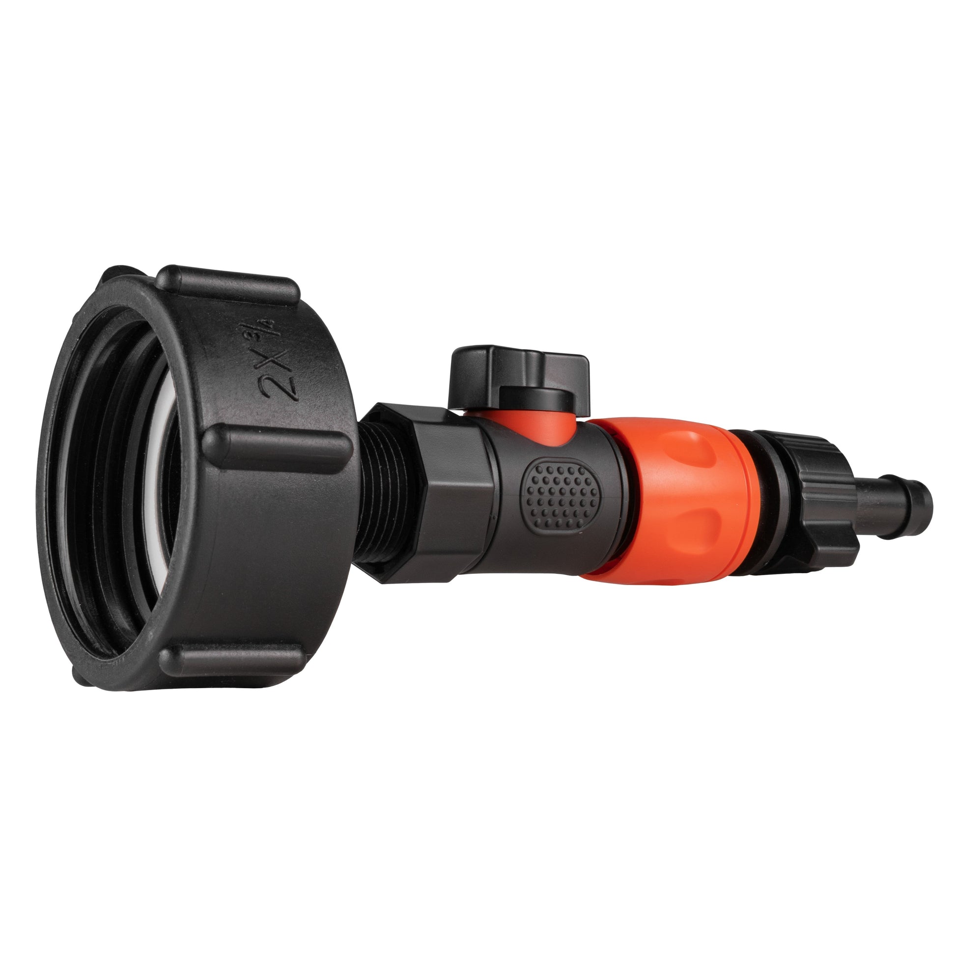 IBC 2” S60X6 Cap with BSPF Thread-Quick Connect Male Valve and Hose Connector 16mm Barb - Best4Trade-Retail