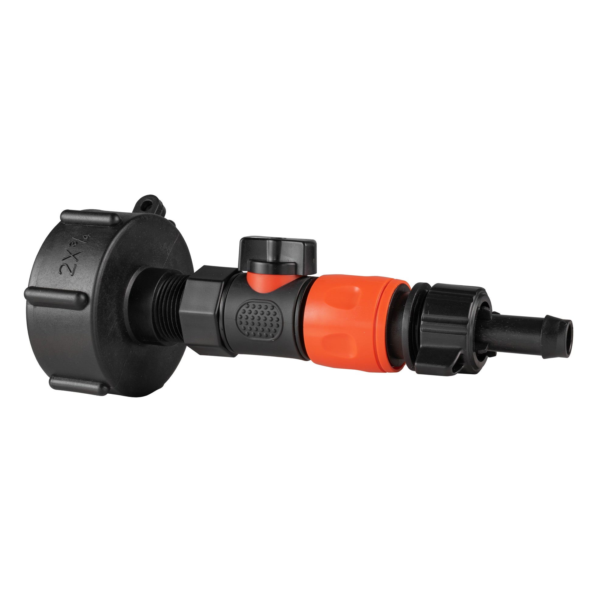 IBC 2” S60X6 Cap with BSPF Thread-Quick Connect Male Valve and Hose Connector 16mm Barb - Best4Trade-Retail