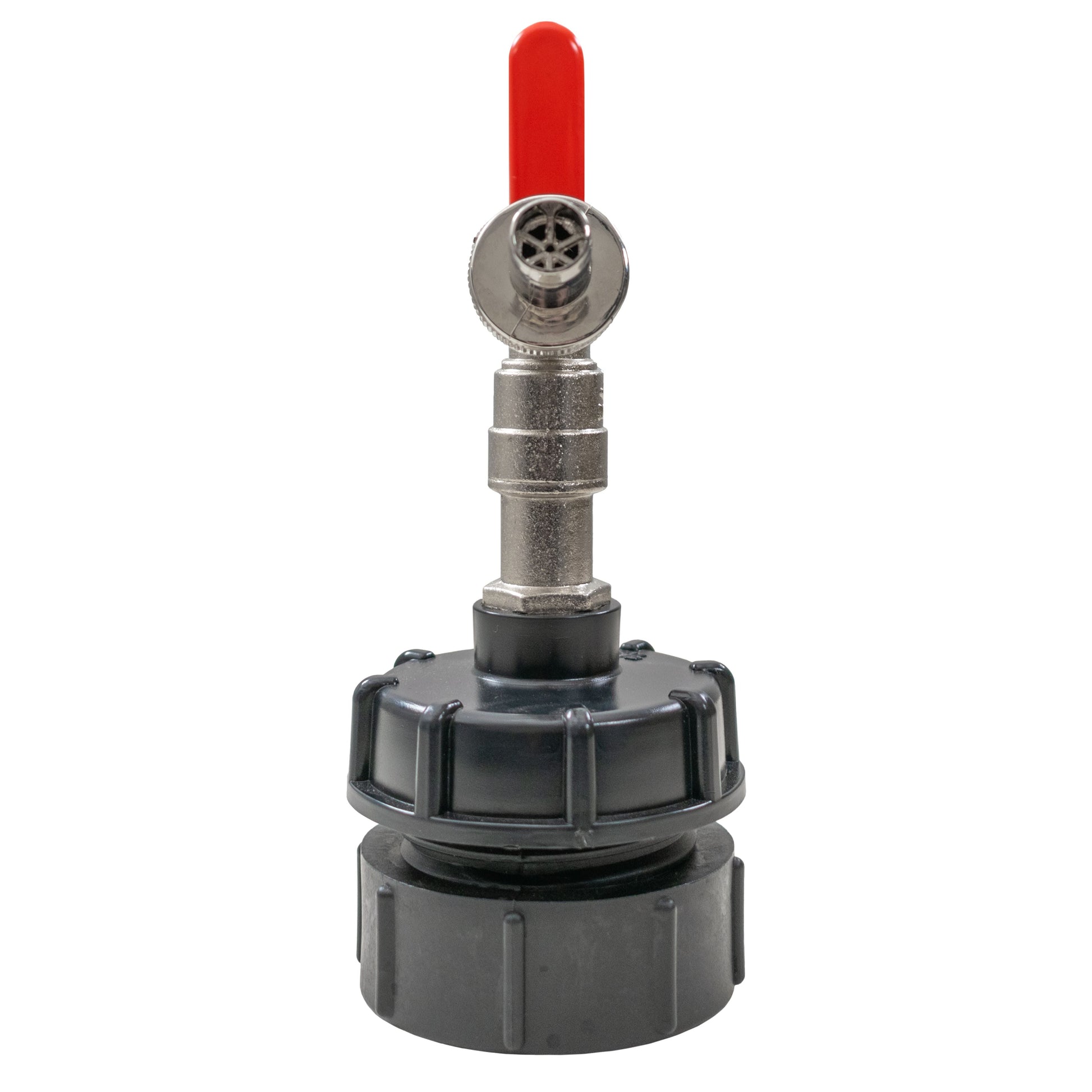 IBC 2” BSPF – S60X6 Cap with S60X6 – ½” BSPF Cap and Lever Tap ½” Barb - Best4Trade-Retail