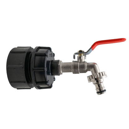 IBC 2” BSPF – S60X6 Cap with S60X6 – ½” BSPF Cap and Quick Connect Lever Tap ½” BSP - Best4Trade-Retail