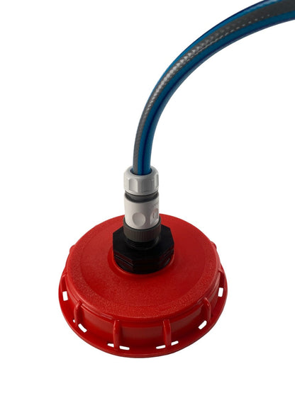 IBC 6-inch Cap Kit with ½” Hose Pipe Connector (White) - Best4Trade-Retail Garden watering