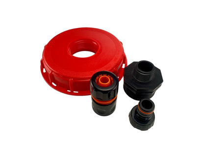 IBC 6-inch Cap Kit with 3/4” Hose Pipe Connector (Black) - Best4Trade-Retail Garden watering