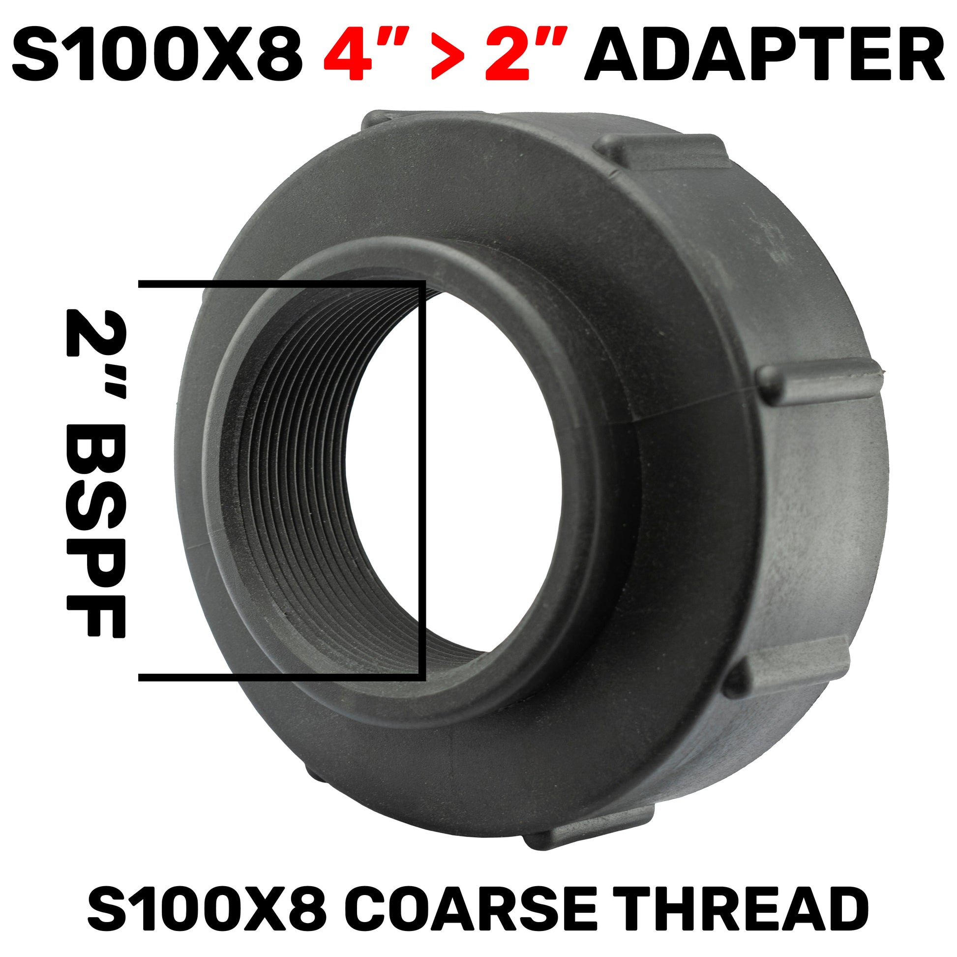 IBC S100X8 Adapter to 2"BSPF - Best4Trade-Retail Tech Hose & Fittings