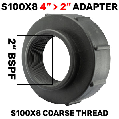 IBC S100X8 Adapter to 2"BSPF - Best4Trade-Retail Tech Hose & Fittings