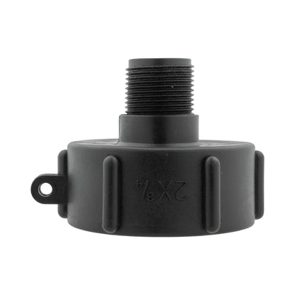IBC 2” S60X6 Cap with BSP Female Lever Valve and Brass Compression Straight ¾” BSP – 22mm