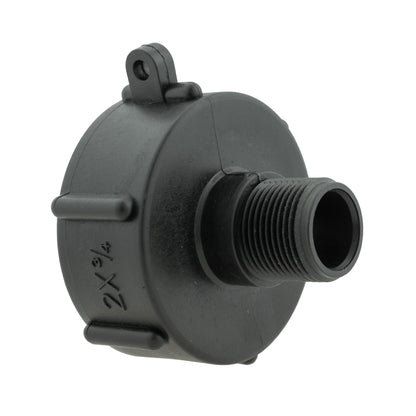 IBC 2” S60X6 Cap with ¾” BSP – Click Lock Valve Lime