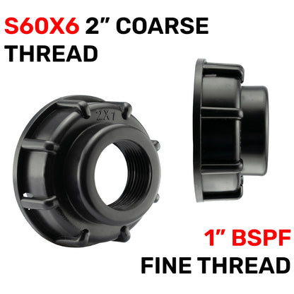 End Cap for IBC Tank with Built-in 1" BSPF Thread - Best4Trade-Retail Tech Hose & Fittings