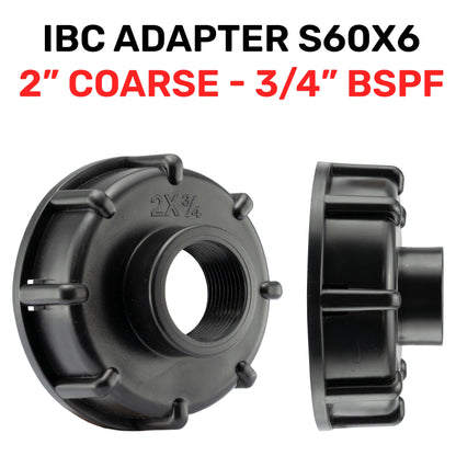 End Cap for IBC Tank with Built-in 3/4" BSPF Thread - Best4Trade-Retail Tech Hose & Fittings