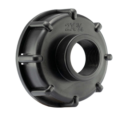 IBC 2” S60X6 Cap with ¾” BSP Threaded Hose Connector and Double Male Lime - Best4Trade-Retail