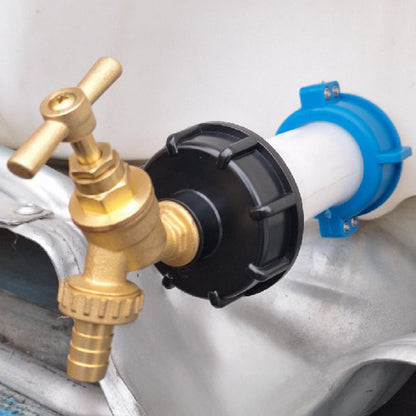 IBC S60x6 M-F Extender Swivel with S60x6 Cap and ½” Barb Brass Bib Tap - Best4Trade-Retail Garden watering