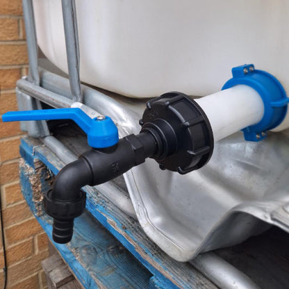 IBC S60x6 M-F Extender Swivel with S60x6 Cap and Tap ½” Barb - Best4Trade-Retail Garden watering