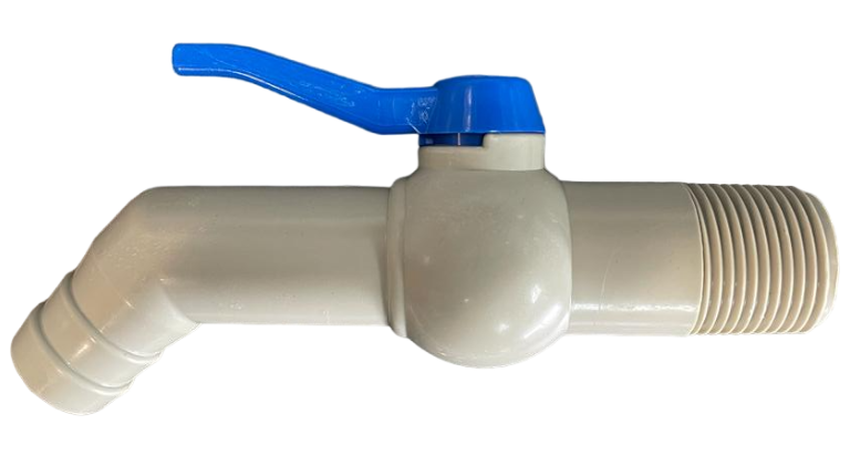 PP TAP 45 DEGREE WITH 1"BSPM INLET  170mm - Best4Trade-Retail Garden watering
