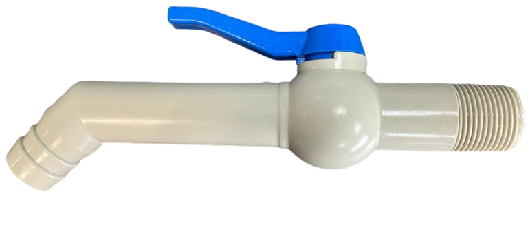 PP TAP 45 DEGREE WITH 3/4"BSPM INLET  190mm - Best4Trade-Retail Garden watering