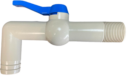 PP TAP 90 DEGREE WITH 3/4"BSPM INLET  160mm - Best4Trade-Retail Garden watering