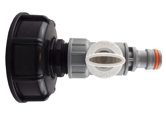 IBC 2” S60X6 Cap with ¾” BSP – Click Lock Valve WL - Best4Trade-Retail