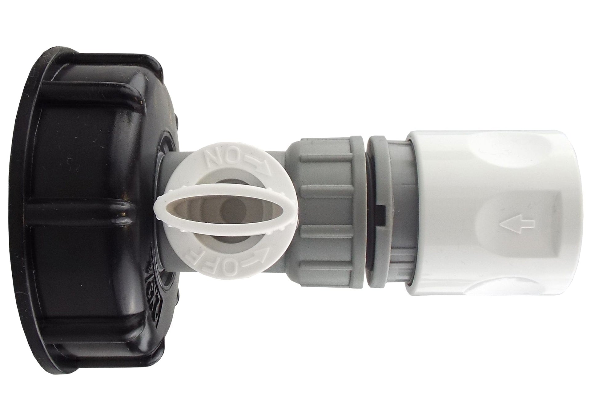 IBC 2” S60X6 Cap with BSP Threaded Valve and Hose Connector WL - Best4Trade-Retail