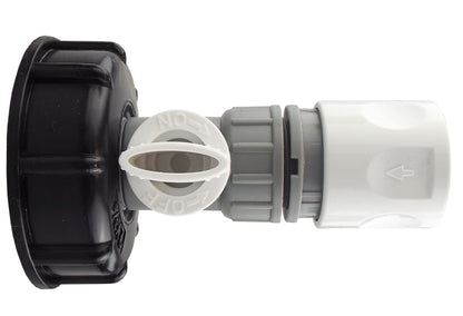 IBC 2” S60X6 Cap with BSP Threaded Valve and Hose Connector WL - Best4Trade-Retail