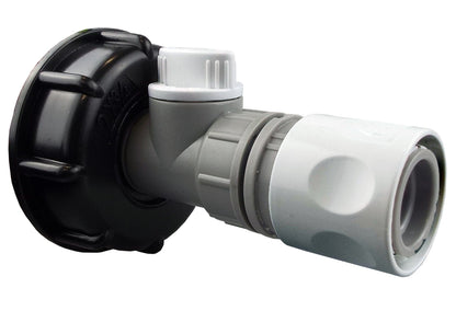 IBC 2” S60X6 Cap with BSP Threaded Valve and Hose Connector WL - Best4Trade-Retail