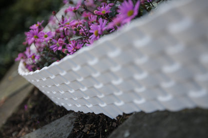 Lawn Edging, Plastic Palisade Rattan Effect, 2.4m, Black - Best4Trade-Retail Garden tools & Accesories