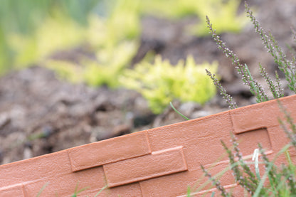 Lawn Edging, Plastic Palisade Slate Effect, 2.38m, Gray - Best4Trade-Retail Garden tools & Accesories