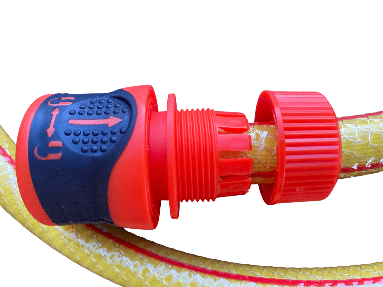 Premium Garden Hose Yellow with Orange Lock Connectors - Best4Trade-Retail Garden watering