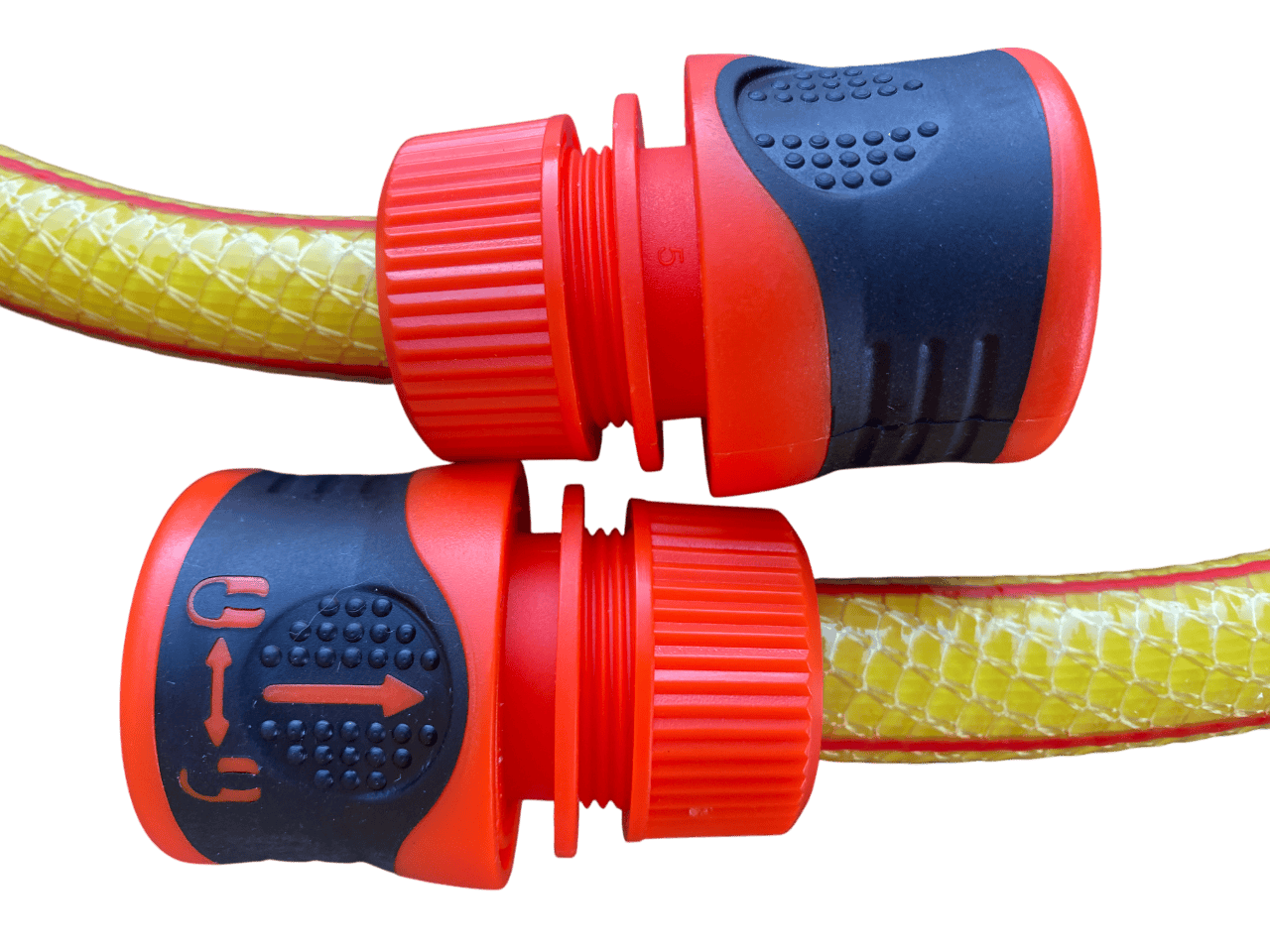Premium Garden Hose Yellow with Orange Lock Connectors - Best4Trade-Retail Garden watering