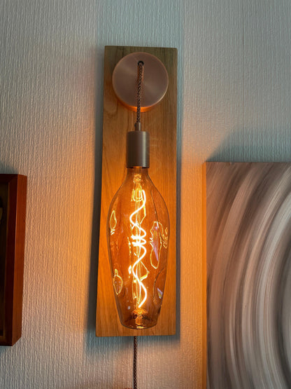Modern Oak Wall Light | Wooden Wall Sconce for Hallway, Bedside & Staircase Lighting - MooBoo Home Lighting