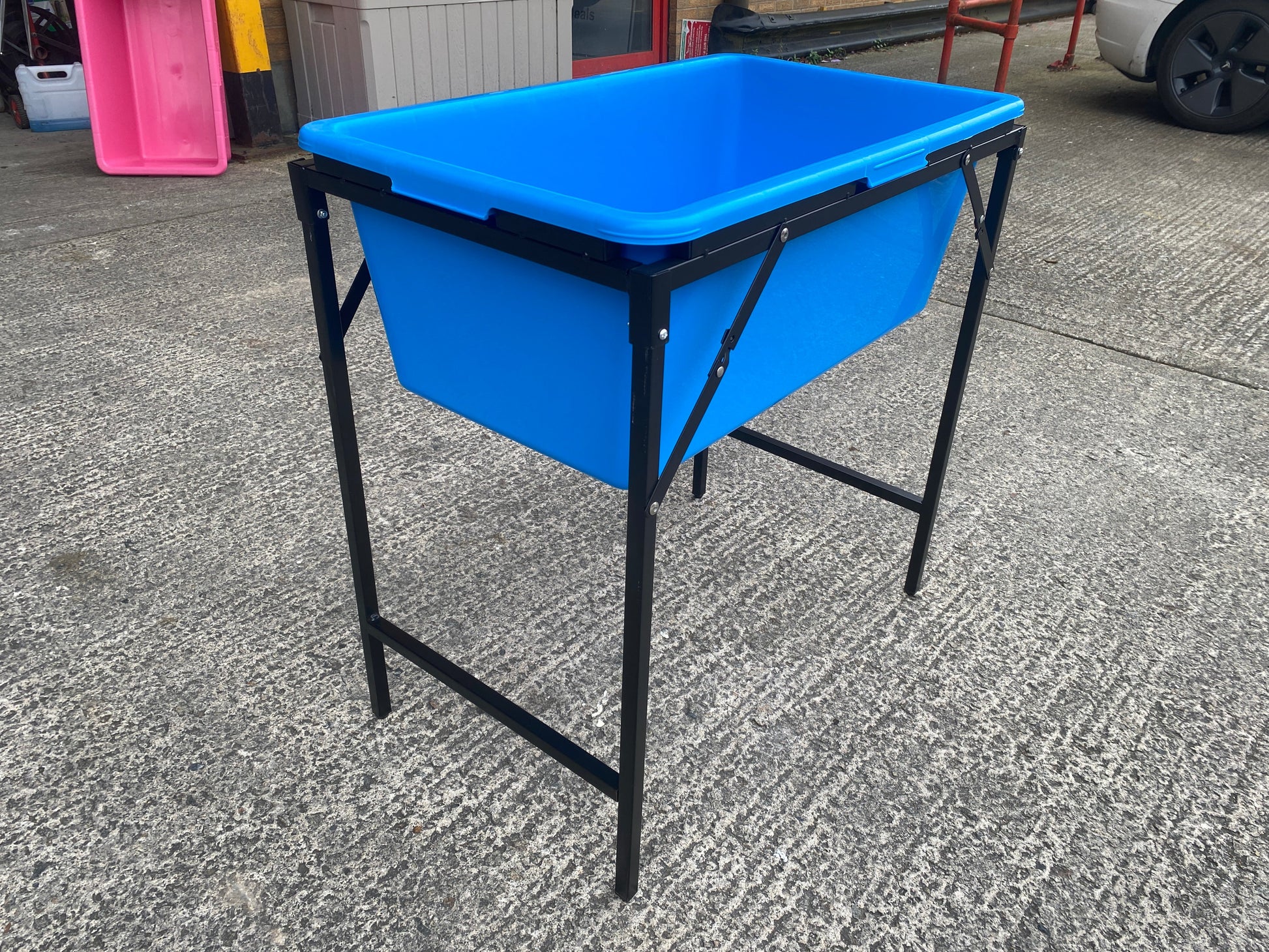 Blue Dog Bath with Drain Valve (WL) and Stand - Best4Trade-Retail PETS
