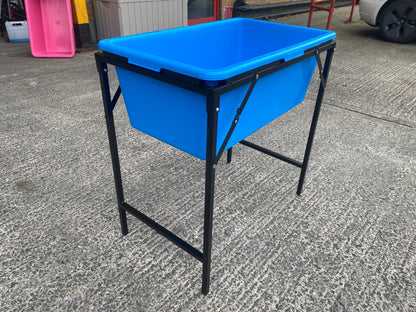 Blue Dog Bath with Drain Valve (Lime) and Stand