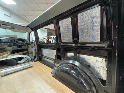 Campervan Sound Deadening Mats - 20x Black Butyl Soundproofing Sheets for Car & Van (PeaceMAT XR)