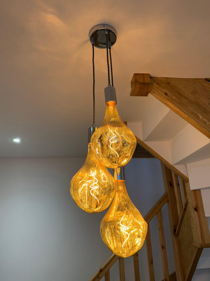 Triple Evo Cluster Pendant Light | Kitchen Island, Stairwell & Dining Lighting UK