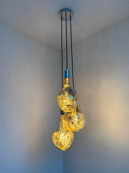 Triple Evo Cluster Pendant Light | Kitchen Island, Stairwell & Dining Lighting UK
