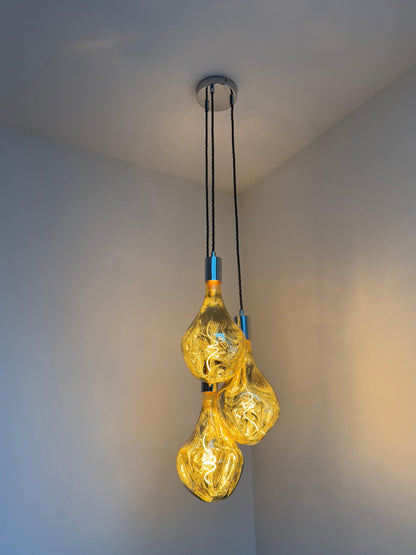 Triple Evo Cluster Pendant Light | Kitchen Island, Stairwell & Dining Lighting UK