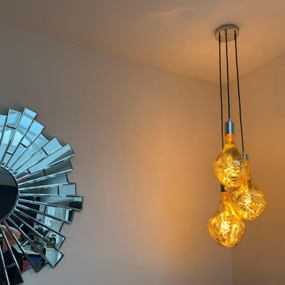 Triple Evo Cluster Pendant Light | Kitchen Island, Stairwell & Dining Lighting UK