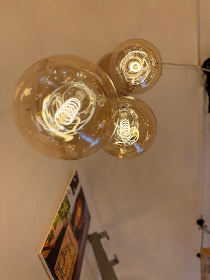 Oak Disc Pendant Light | 3 Drop Kitchen Island, Stairwell & Dining Lighting