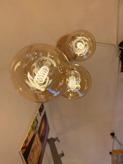 Oak Disc Pendant Light | 3 Drop Kitchen Island, Stairwell & Dining Lighting