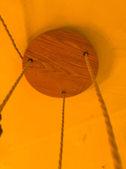 Oak Disc Pendant Light | 3 Drop Kitchen Island, Stairwell & Dining Lighting