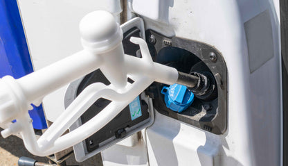 Fuel Gun White 1" Barb Inlet - Metal Outlet