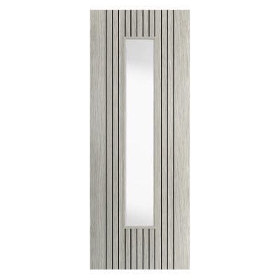 Aria Grey Pre-Finished Glazed Internal Door - All Sizes - JB Kind