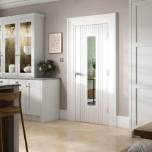 Load image into Gallery viewer, Aria White Primed Glazed Internal Door - All Sizes - JB Kind
