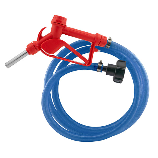 Ad-Blue Metal Fuel Gun Red with ¾” Hose & Tank Adaptor Set - Best4Trade-Retail Tech Hose & Fittings