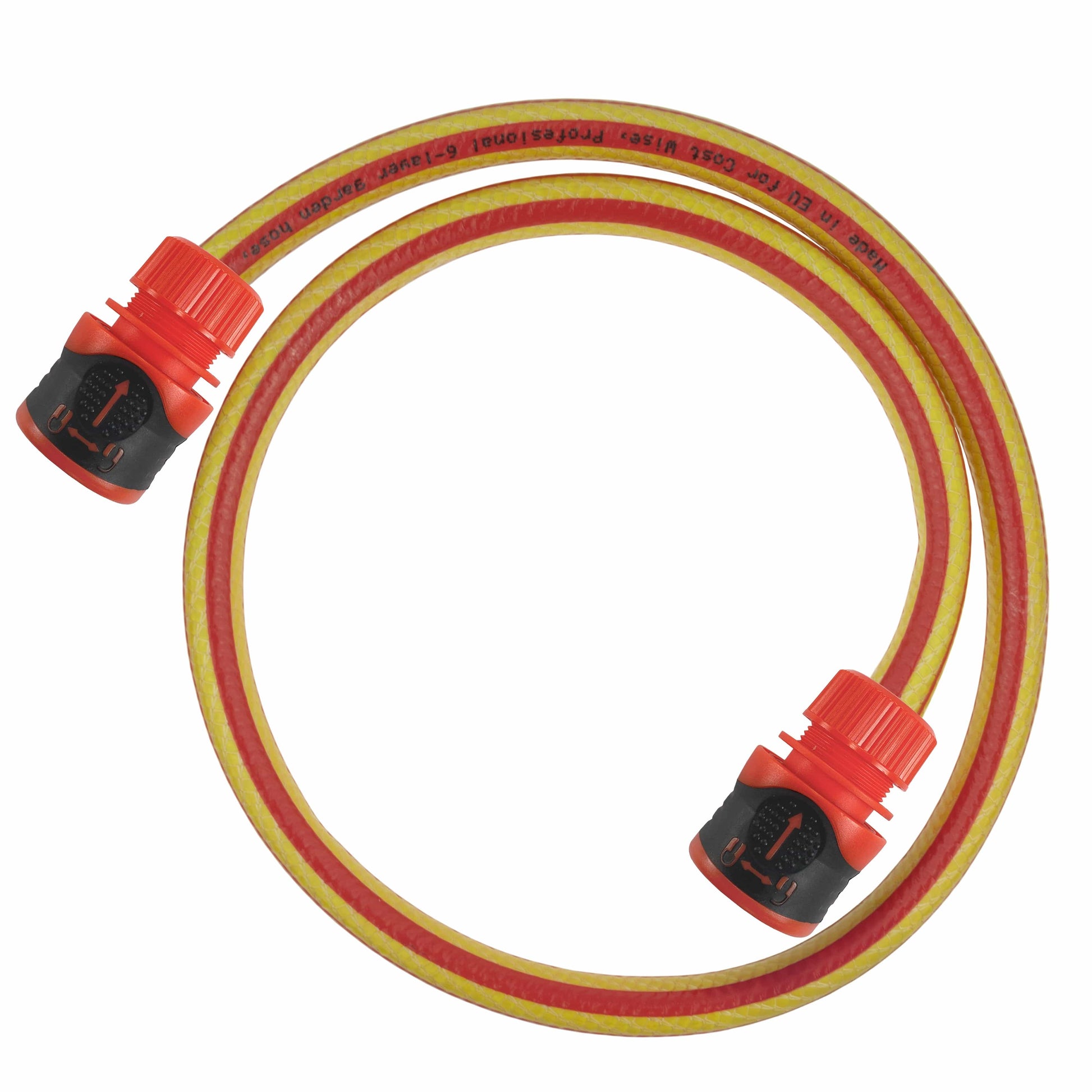 Premium Garden Hose Yellow with Orange Lock Connectors - Best4Trade-Retail Garden watering