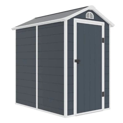 Jasmine 4ft x 6ft Plastic Apex Shed with Foundation Kit - Store More Garden Buildings
