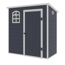 Load image into Gallery viewer, Jasmine 6ft x 3ft Plastic Pent Shed with Foundation Kit - Store More Garden Buildings
